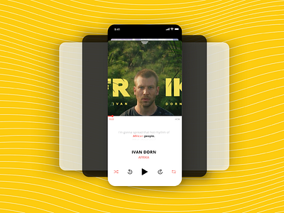 Daily 009 app dailyui ivandorn dorn afrika design misic musicplayer mobile ui uichallenge ux concept apple applemusic