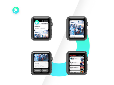 Daily 013 app chat daily direct eventapp iwatch messaging ui