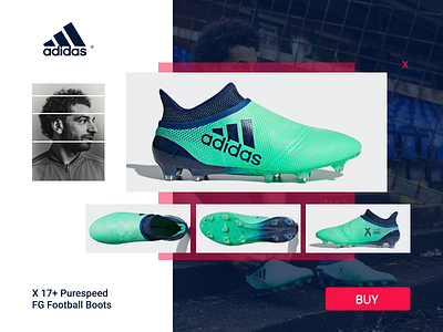 Daily 016 adidas dailyui design fifa mobile popup purespeed salah ui ux web x17