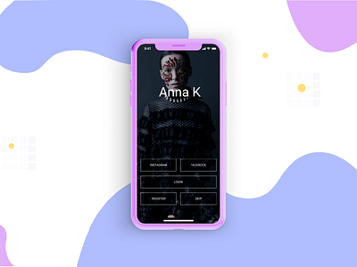 Anna K anna k app design fashion app fashion blog fashion brand mobile app ui ux