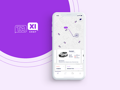TAXI Chat app apple branding car app design ios iphonex logo mobile rental app rental car taxi app ui ux