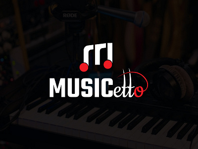 M Modern Logo Design । Music production company Logo