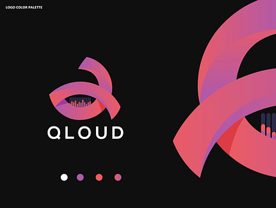 Qloud music company modern logo brand logo cloud logo creative q logo digital logo logo logo design logo maker monir2 music company logo q q logo q modern logo unique q logo