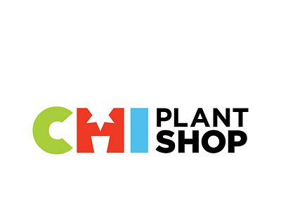 Dribbble Weekly Warmup - Negative Space Logo: Chicago Plant Shop