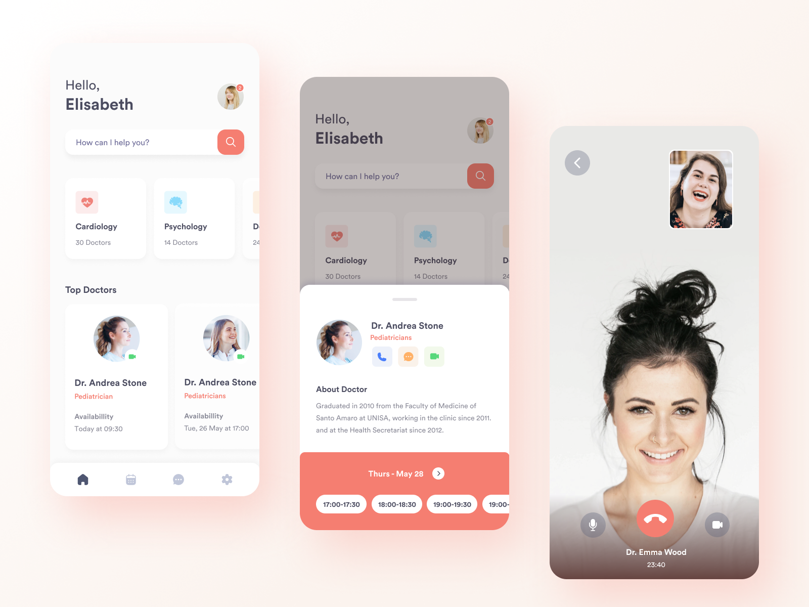 Telemedicine Concept App by Ingrid Soares on Dribbble