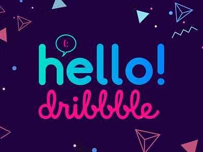 Hello Dribbble! brazil composition design dribbble hello photoshop typography welcome