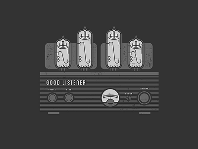 Good Listener Tube Amp Illustration