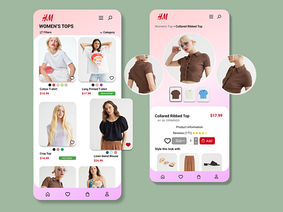 H&M app redesign
