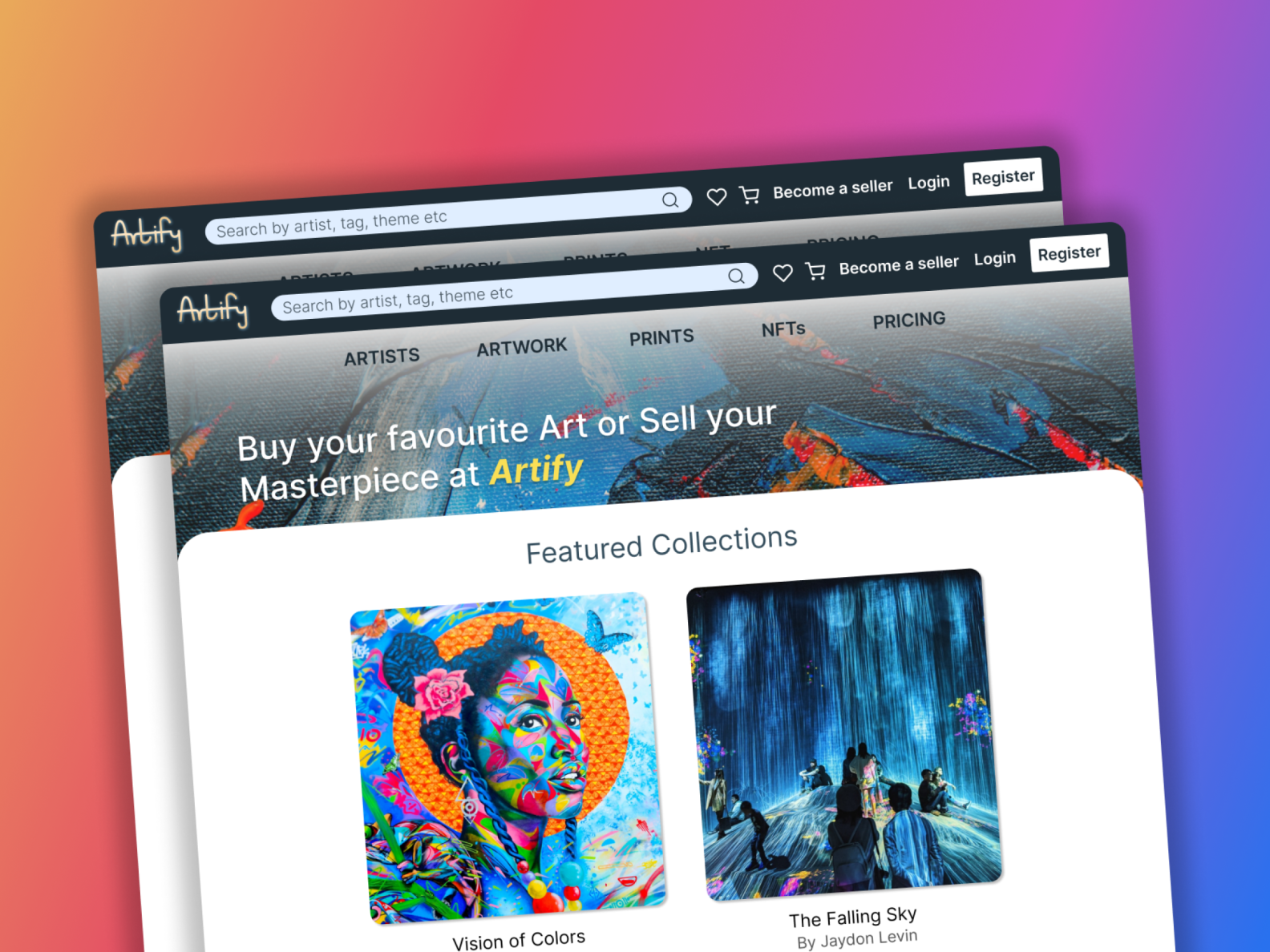 Art Gallery page Concept by Hareem Malik on Dribbble