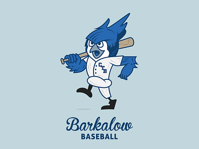 Barkalow Baseball Logo baseball bird blue jay branding illustration illustrator logo sports