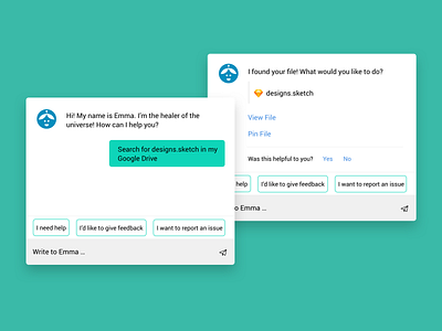 Conversational UI bot conversational ui search