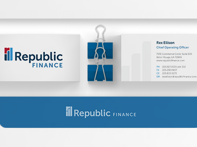 Republic Finance Branding branding graphic design