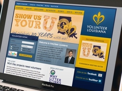 Volunteer Louisiana Website