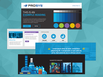 Web Design + Branding for Prosys color engineering industrial louisiana style tile ui design ux design web design