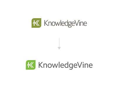 KnowledgeVine Logo Before and After