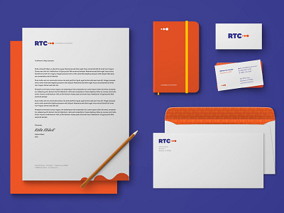 RTC Branding adobe branding business collateral corporate identity illustrator logo design louisiana mockup stationery