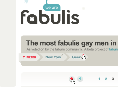 we.are.fabulis arial arrow brown buttons fabulis filters logo pagination path taupe teal