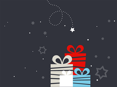 Gifts christmas gifts illustration illustrator presents stars vector based