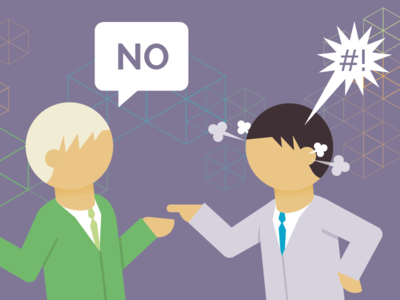 No can do arguing discussion illustration illustrator people vector based