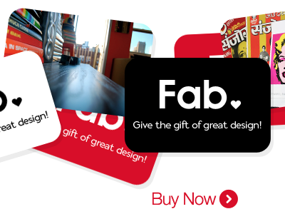 The gift of great design avant garde gothic demi black dessau pro fein fab giftcard red white