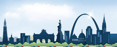 BE US skyline blue colorstrip green header header background illustration skyline