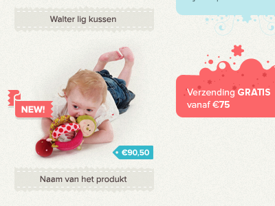 For kids blue e commerce label pastel pink proxima nova texture webdesign