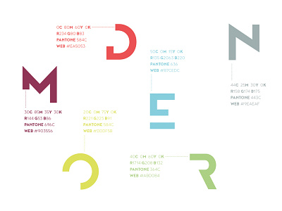 MODERN colors custom typeface noyh style guide typography