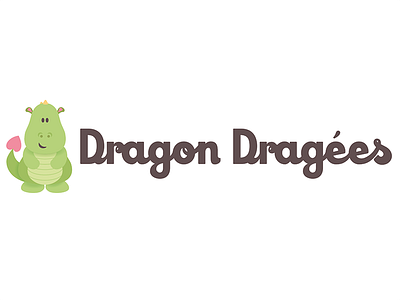 Dragon Dragées dragon kevlar bold lettering logo