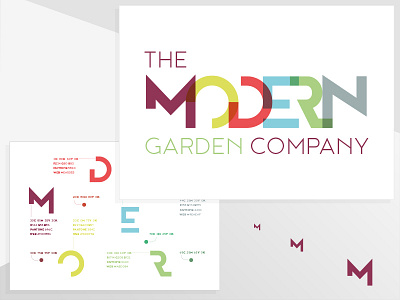The Modern Garden Company logo brand and identity color palette logo noyh styleguide