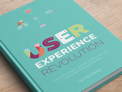 User Experience Revolution bookcover illustration paulboag