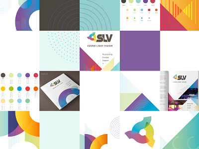 mosaic brand geometrical shapes logo mosaic styleguide