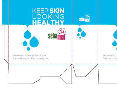 Sebamed kitbox package design