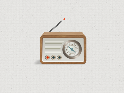 Radio Gaga illustration illustrator old old radio photoshop old paper radio texture vintage