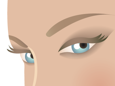 Are you watching me? blue eyes close up eyes face girl illustration illustrator skin vectors