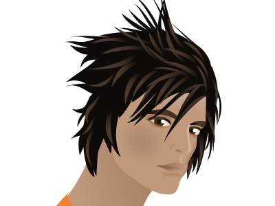 Guy theme illustration brown brown eyes guy illustration illustrator orange