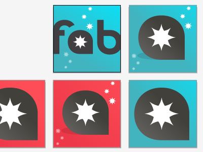 Decisions decisions... badge coral fab fabulis facebook badges icon red star teal