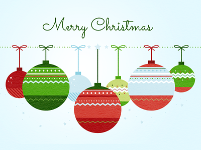 Merry Christmas christmas christmas balls christmas card illustration illustrator