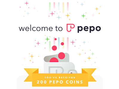 Welcome to Pepo app avenir next cera round crypto currency illustration ui design ux design xd design