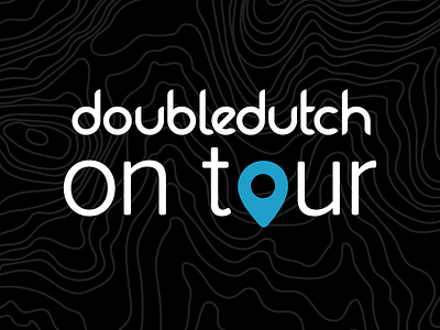 Doubledutch on Tour logo map topography