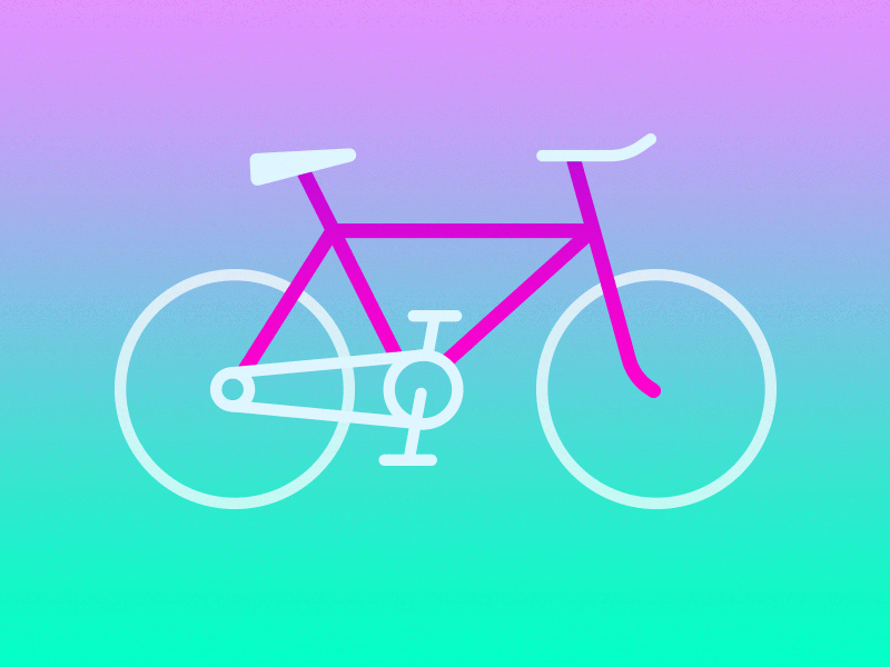 Bike bike bicycle gradient animated gif gif