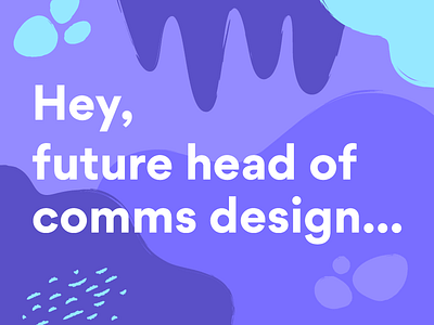 We're hiring a Head Of Comms Design