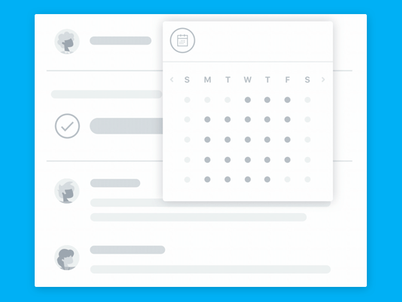 Start Dates in Asana abstract ui calendar gif product