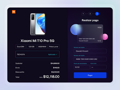 Credit Card Checkout Xiaomi checkout dailyui design figma uidesign webdesign xiaomi