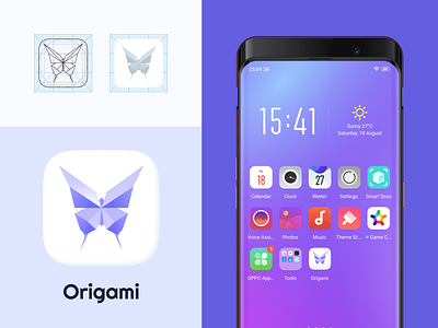 Icon Origami App app branding design designer figma iconapp logo typography uidesign vector
