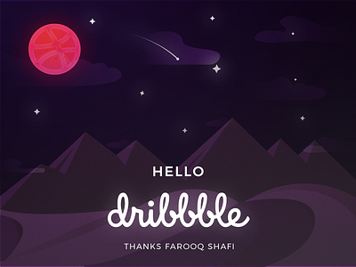 Dribbble First Shot dribbble first hello shot