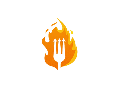 Hell's kitchen design fire fork hell kitchen logo