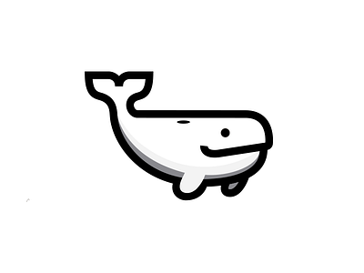 Mobidic design illustration logo mobidic whale