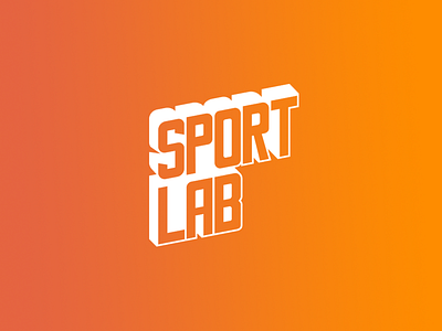 Sort Lab design lab lettering logo orange sport wordmark