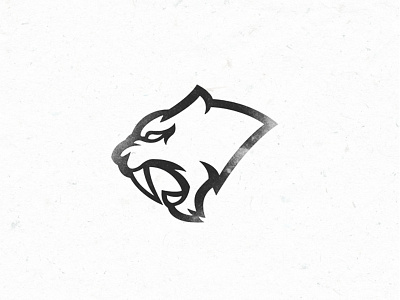 Sabertooth logo animal design head logo mascot sabertooth
