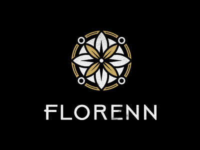 Florenn design flower logo ornament